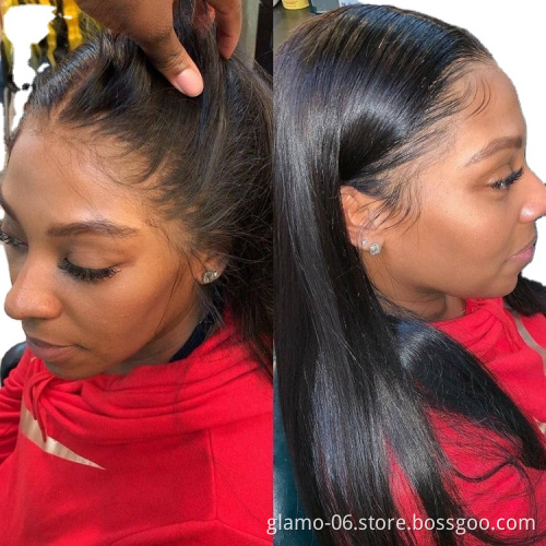 Annione Cuticle Aligned Hair Brazilian Hair Wigs Curly Brazilian Human Hair Glueless Full Hd Lace Wig HD Lace Wig